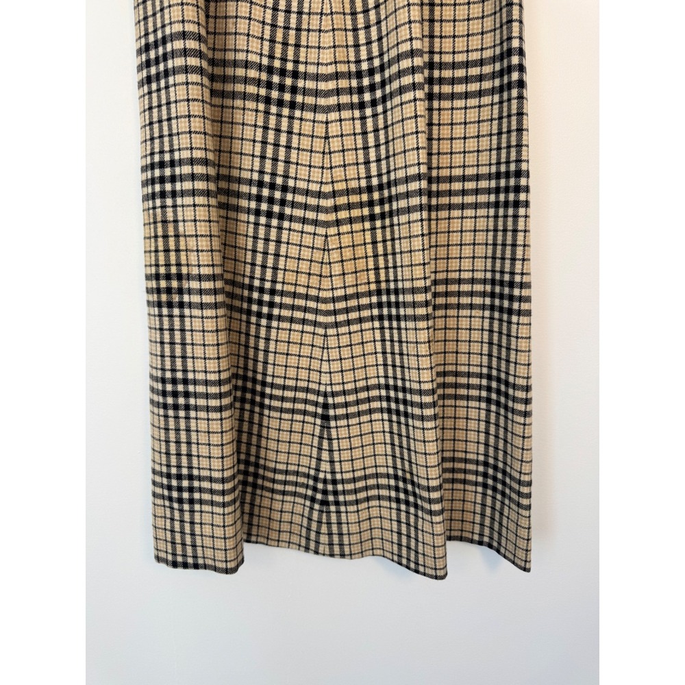 Dark Academia Young Pendleton‎ Juniors 9/10 Maxi Skirt Plaid Wool Vintage - Picture 8 of 9